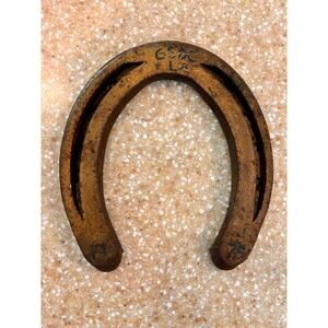 Vintage Horseshoe Made in Korea 3H 1975 GSOC LA Used Good Luck Lucky Equestrian
